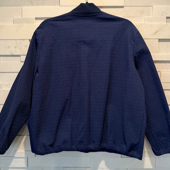 WNDERKAMMER NWOT June Cotton Textured Zip Front Blue Jacket South Korean Fashion - Picture 2 of 10